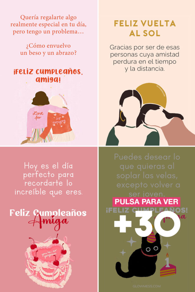 tarjetas de feliz cumpleaños amiga