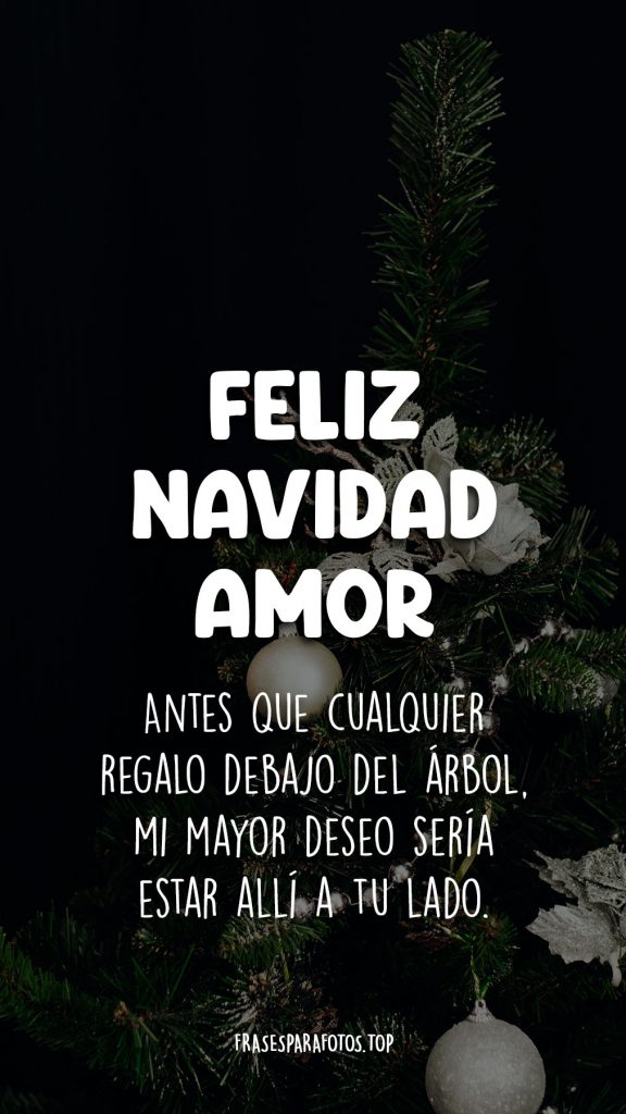 mensaje feliz navidad amor