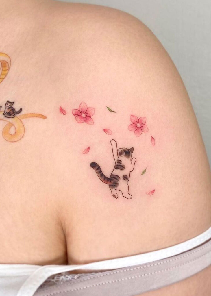 tatuajes de gatito