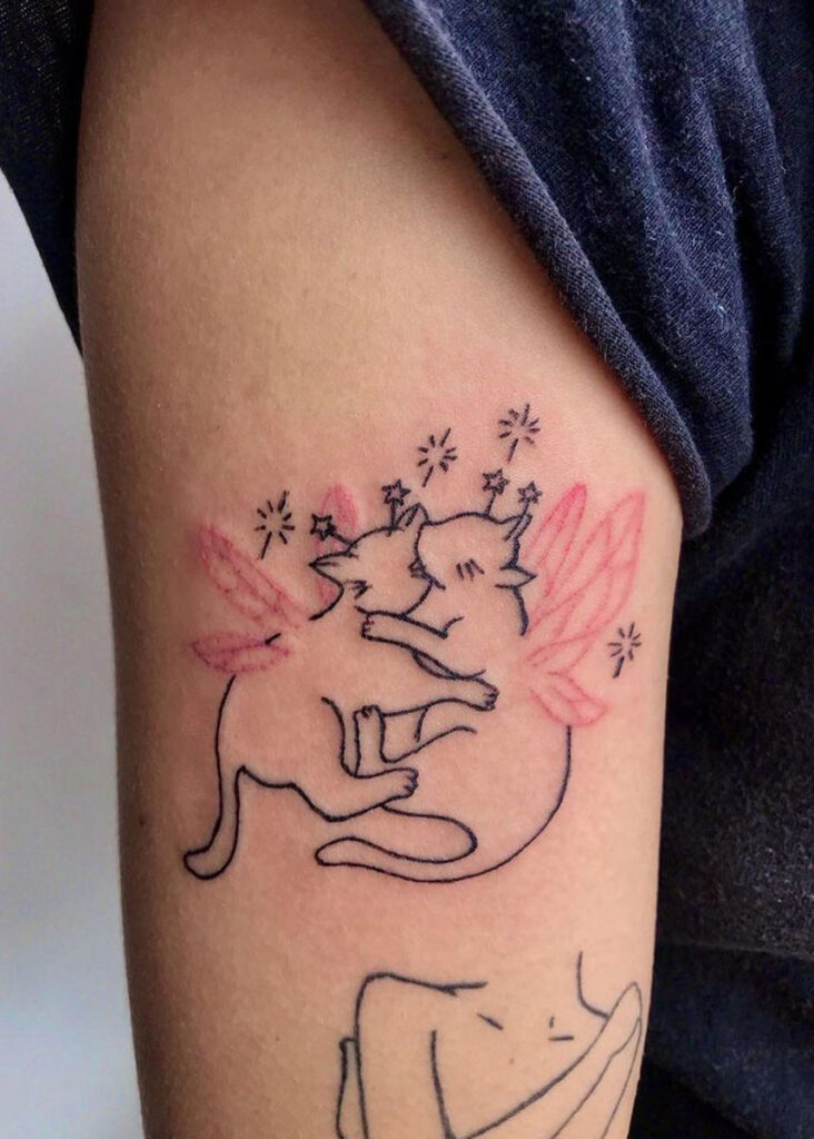 dibujos tatuajes de gatos