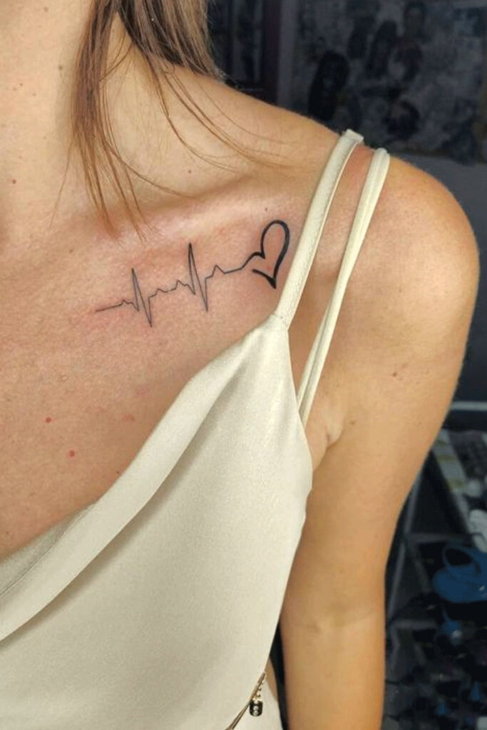 electrocardiogama corazon tatuajes