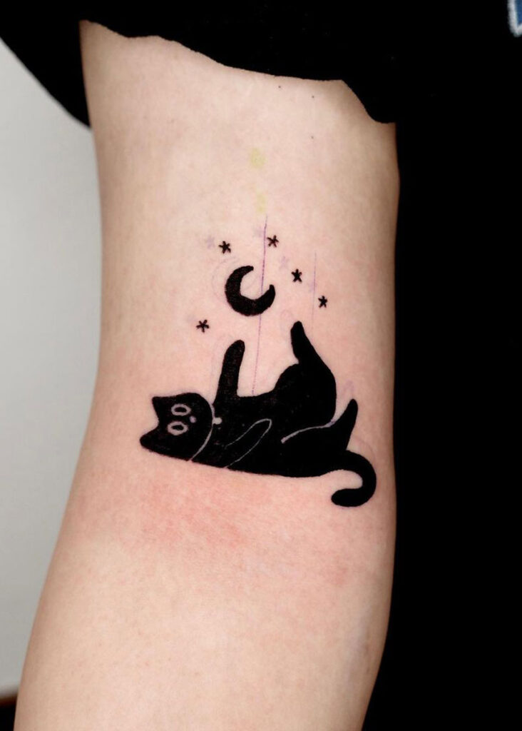 tatuajes de gatos negros