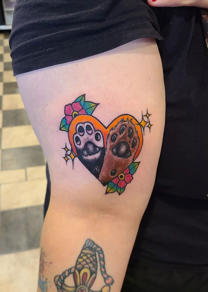 tatuajes huellas animales
