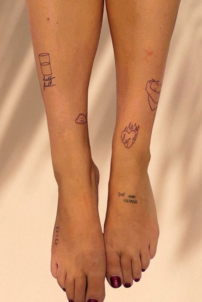 tatuajes en la pantorrilla