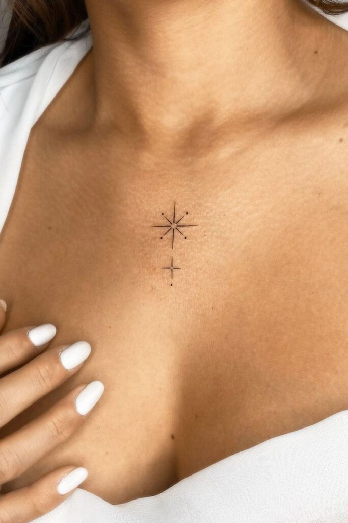 tatuajes para mujer en el pecho