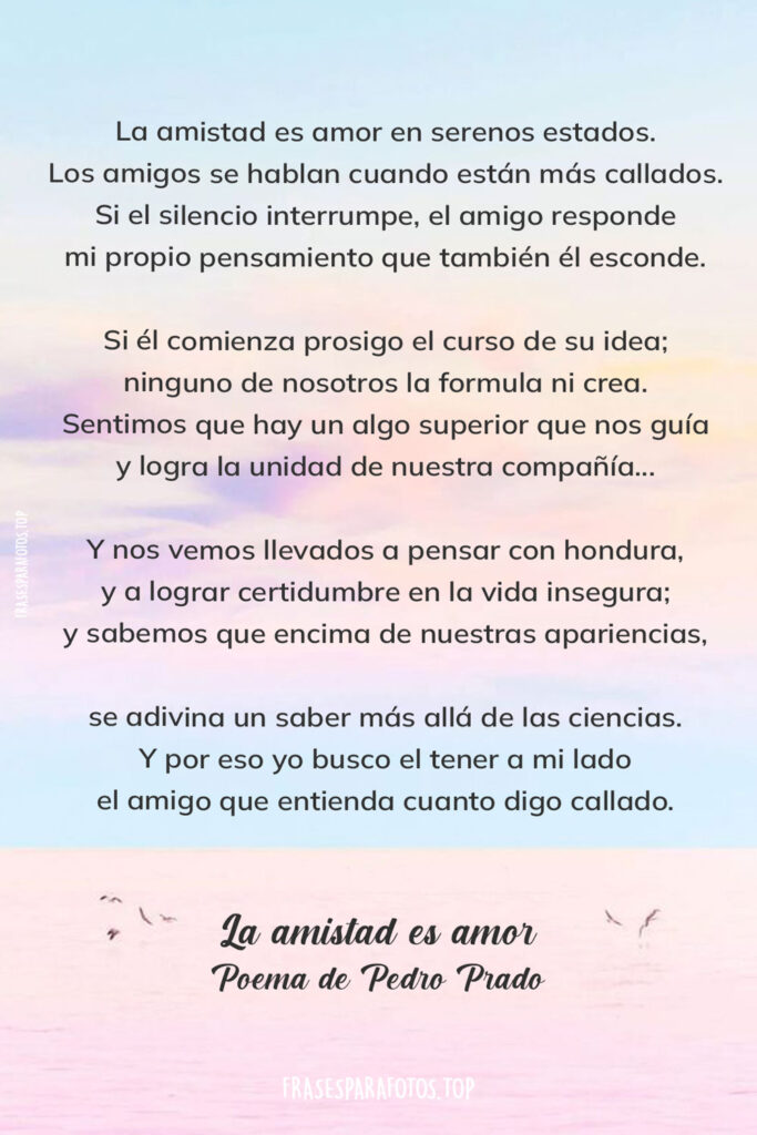 poemas de amor y amistad